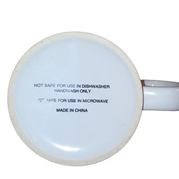 🏖️ FABULOUS Gold Script OVERSZED WHITE MUG - Picture 4 of 4